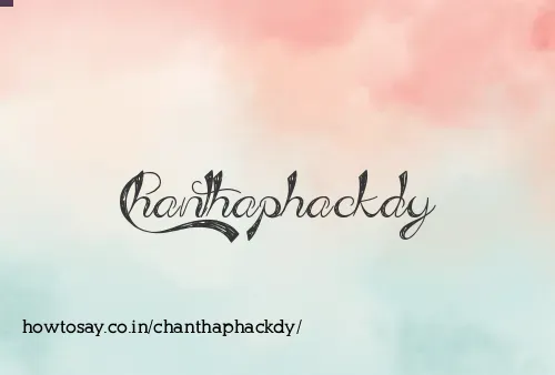 Chanthaphackdy