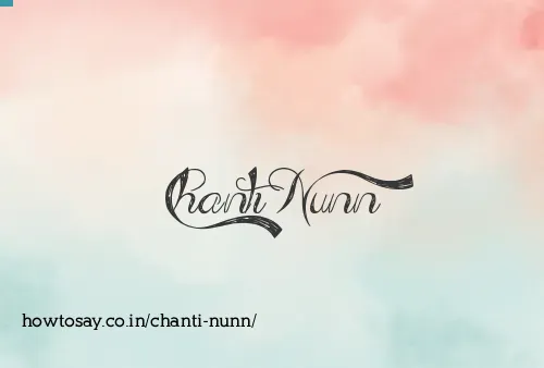 Chanti Nunn