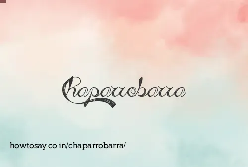 Chaparrobarra