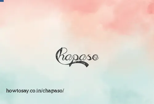 Chapaso