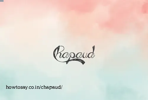 Chapaud