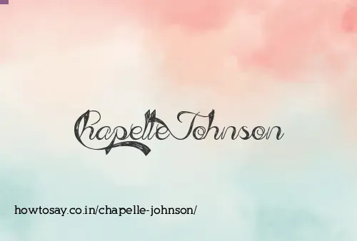 Chapelle Johnson