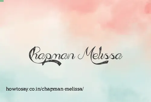 Chapman Melissa