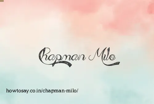 Chapman Milo