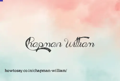 Chapman William