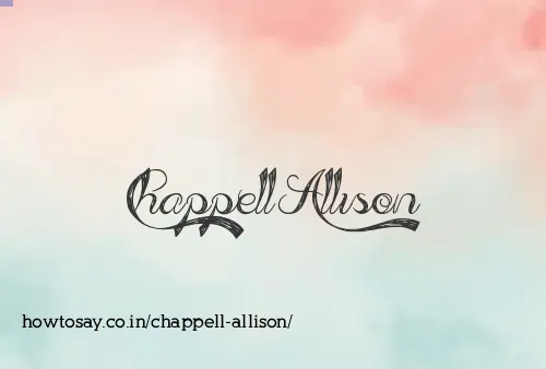 Chappell Allison