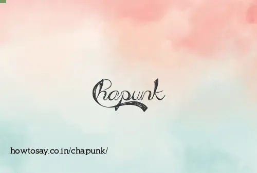 Chapunk