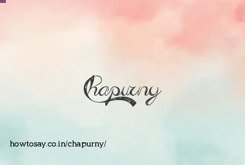 Chapurny