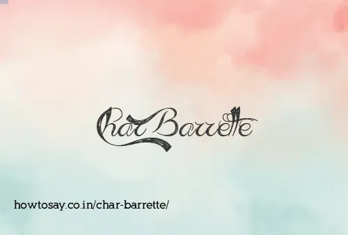 Char Barrette