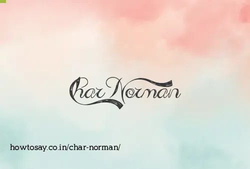 Char Norman