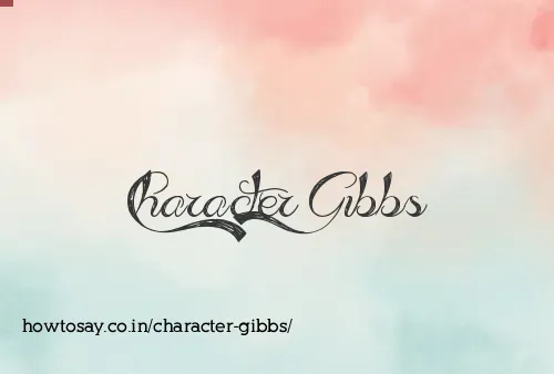 Character Gibbs