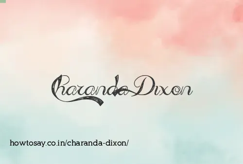 Charanda Dixon