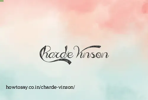 Charde Vinson