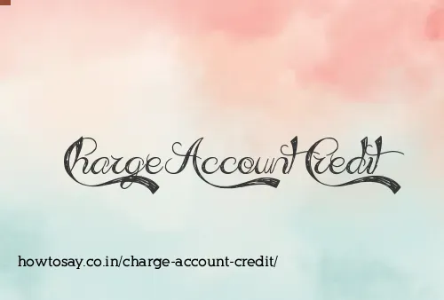 Charge Account Credit