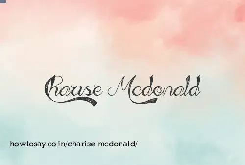 Charise Mcdonald