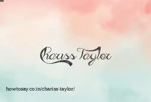 Chariss Taylor