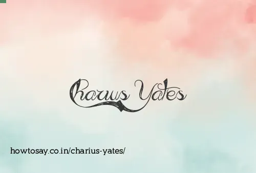 Charius Yates