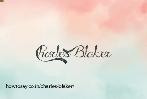Charles Blaker