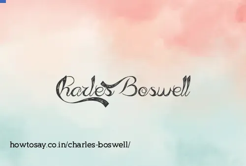 Charles Boswell