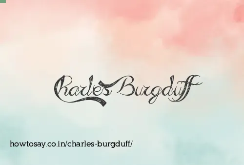Charles Burgduff