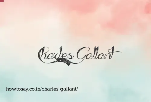 Charles Gallant