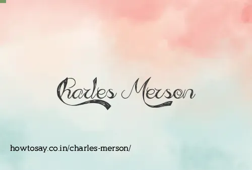 Charles Merson