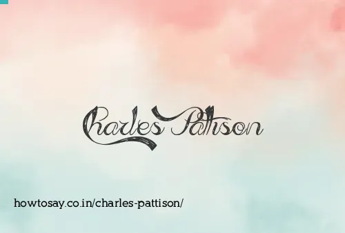 Charles Pattison