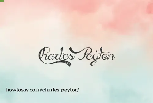 Charles Peyton