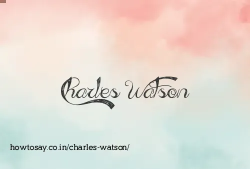Charles Watson