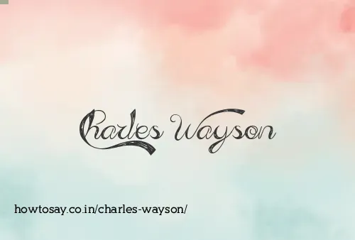 Charles Wayson