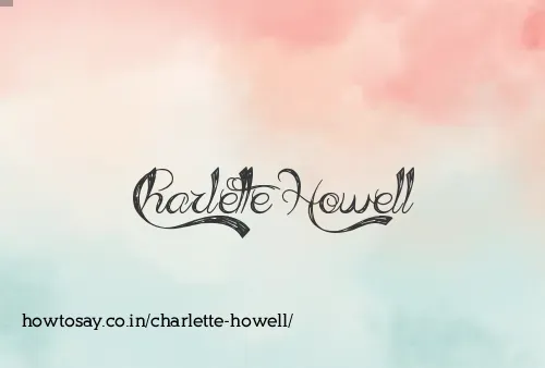 Charlette Howell