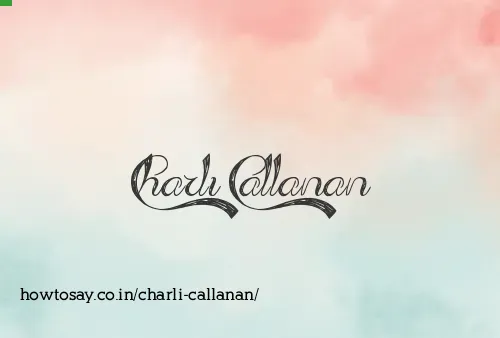 Charli Callanan