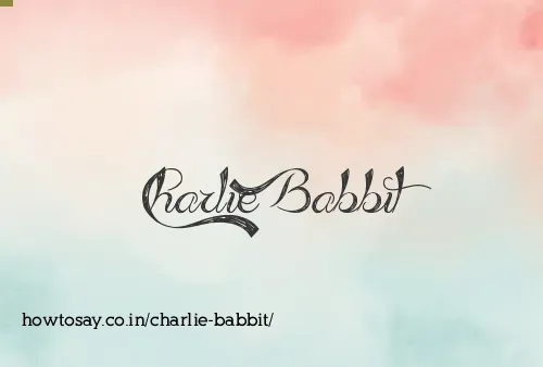 Charlie Babbit