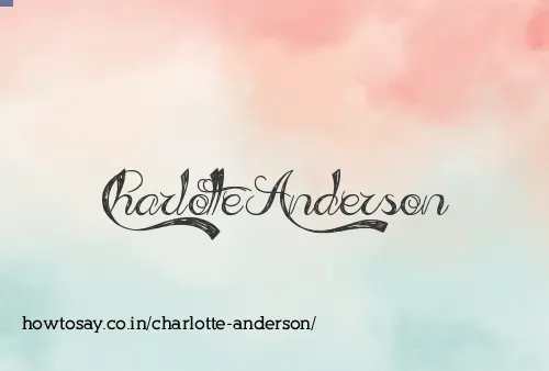 Charlotte Anderson