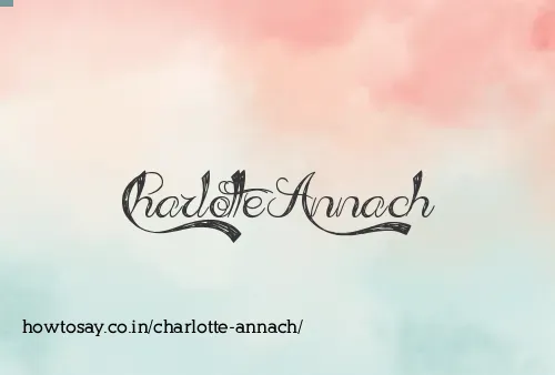 Charlotte Annach