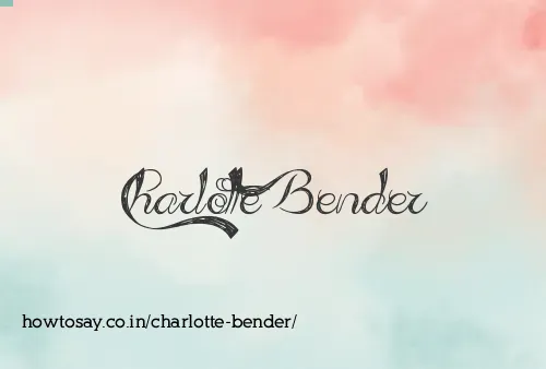 Charlotte Bender