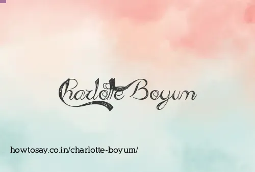 Charlotte Boyum