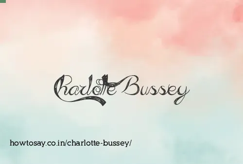 Charlotte Bussey