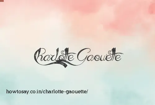 Charlotte Gaouette