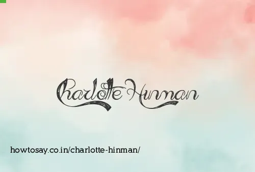 Charlotte Hinman