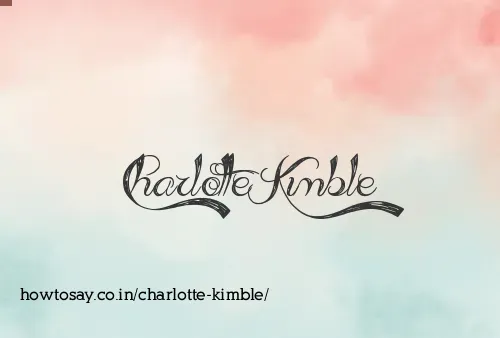 Charlotte Kimble