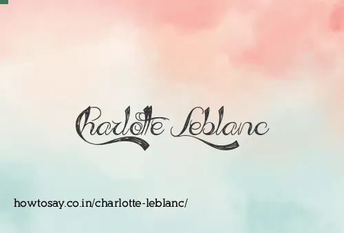 Charlotte Leblanc