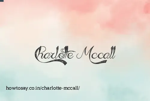 Charlotte Mccall