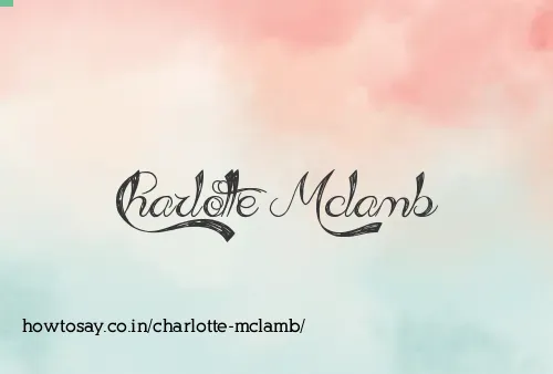 Charlotte Mclamb