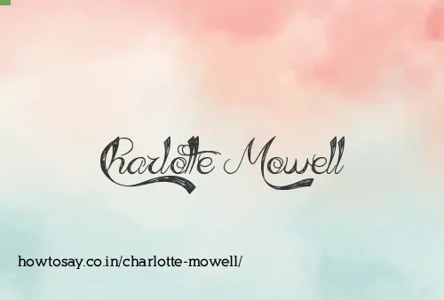 Charlotte Mowell