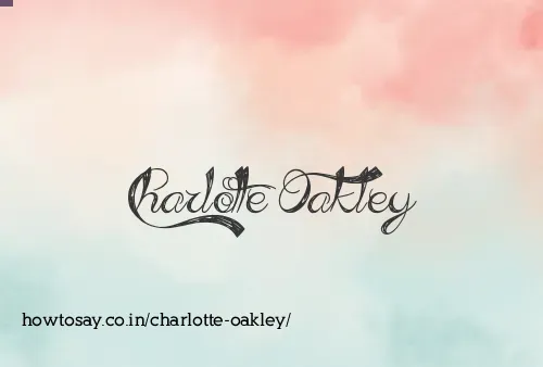 Charlotte Oakley