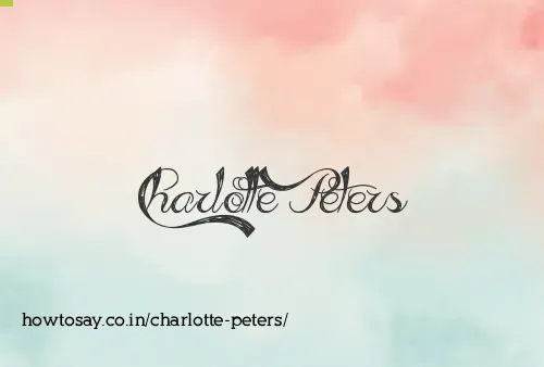 Charlotte Peters