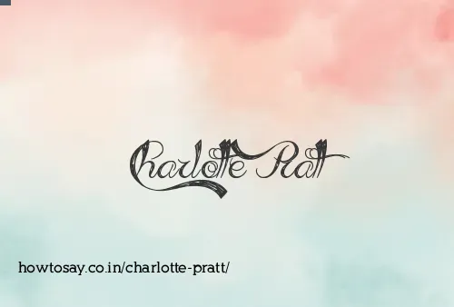 Charlotte Pratt