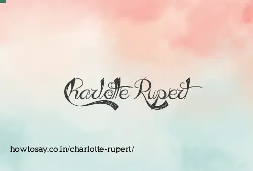 Charlotte Rupert