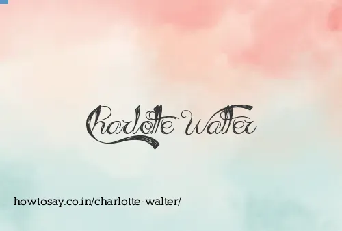 Charlotte Walter